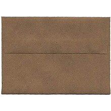 JAM Paper 4Bar A1 Invitation Envelopes, 3.625 x 5.125, Brown Kraft Paper Bag, Bulk 250/Box (LEKR900S
