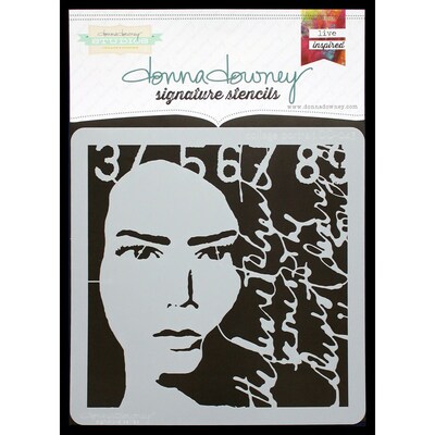 Donna Downey Stencils Signature Stencils, Collage Portrait