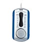 Naxa® 0.5 W AM/FM Mini Pocket Radio w/ Built-In Speaker, Blue