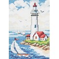 Janlynn 23-0267 Multicolor 8.5 x 6 Lighthouse Stamped Cross Stitch Kit