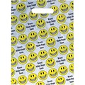 Medical Arts Press® Dental Scatter Print Bags, 7-1/2x10, Smiley Face with Braces