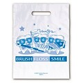 Medical Arts Press® Dental Non-Personalized 1-Color Supply Bags, 7-1/2x9, Brush Floss Smile