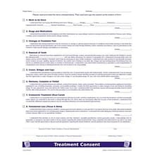 Medical Arts Press® Dental Treatment Consent Form; 1-Sided