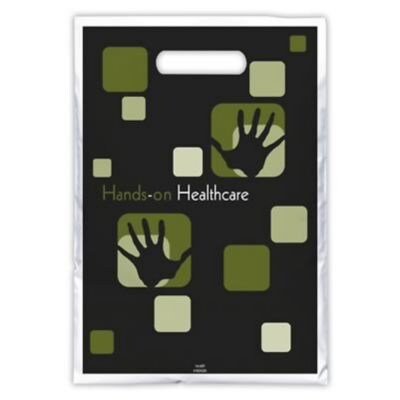 Medical Arts Press® Chiropractic Scatter-Print Bags, 9x13, Hands On