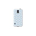 Centon OTM Elm Collection Case for Samsung Galaxy S5; White Glossy, Sky Blue