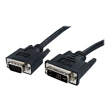 Black 3 DVI to VGA Display Monitor Cable