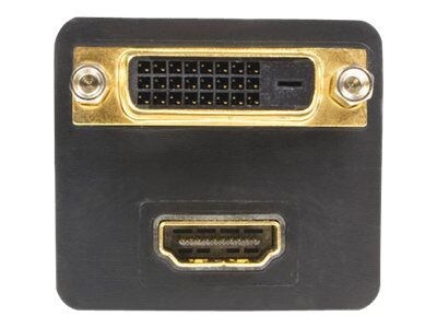 StarTech® 1' HDMI To HDMI/DVI-D Male/Female Splitter Cable; Black
