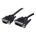StarTech® 15 DVI To VGA Male/Male Display Monitor Cable; Black