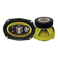 Pyle® Gear PLG69.5 450 W Pair Of Five-Way Speakers; Yellow