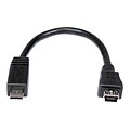 StarTech® 6 USB Micro Male To Mini Female Adapter Cable; Black