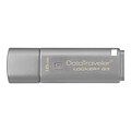 Kingston® DataTraveler® Locker+ G3 16GB USB 3.0 Flash Drive; Silver