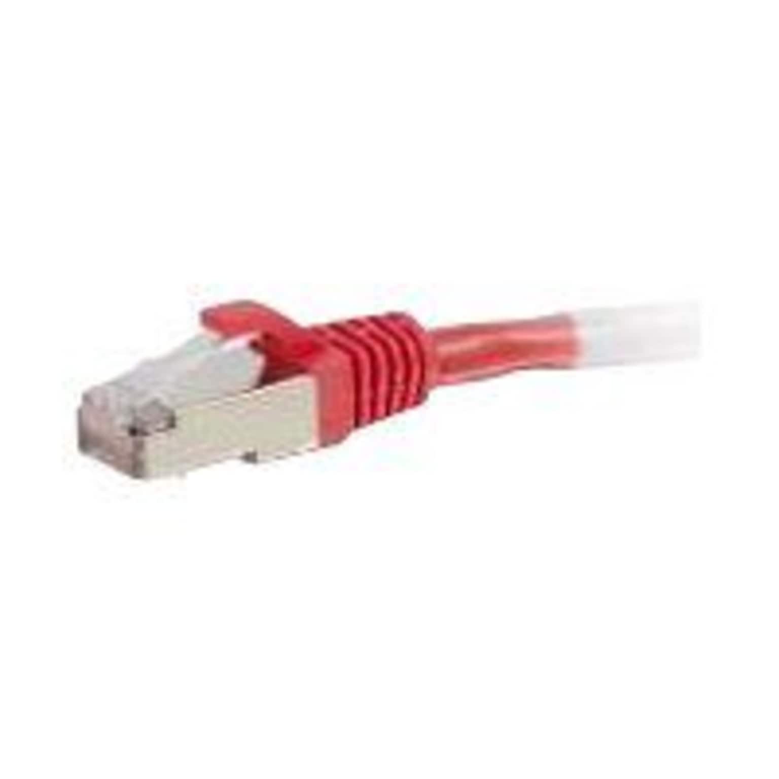 C2G ® 844 3 RJ-45 Male/Male Cat6 Snagless Shielded Ethernet Network Patch Cable, Red