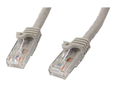 StarTech N6PATCH10GR Cat6 Patch Cable with Snagless RJ45 Connectors; 10ft, Gray