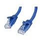 StarTech® 25' Cat 6 Snagless RJ-45 Male/Male Patch Cable; Blue