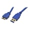 Startech® 3 SuperSpeed USB 3.0 A To USB Micro B USB Cable, Blue