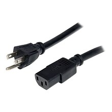 StarTech® Black 10 Computer Power Cord