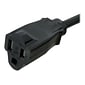 StarTech® 25' NEMA 5-15R to NEMA 5-15P Power Extension Cord; Black