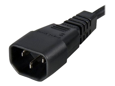 Startech® 3 IEC 60320 C13 To IEC 60320 C14 Standard Computer Power Extension Cord, Black
