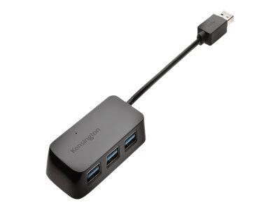 Kensington® 4-Port USB 3.0 Hub; Black