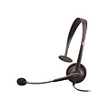 Cyber Acoustics Monaural Over-the-Head Headset With Microphone; Black