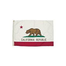 Flagzone California Flag with Heading and Grommets, 3 x 5, Each