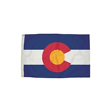 Flagzone Colorado Flag with Heading and Grommets, 3 x 5, Each