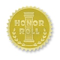 Hayes Embossed Certificate Honor Roll Seals, Gold, 54/Pack (H-VA370)