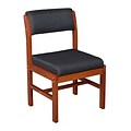 Regency Leg Base Side Wood & Fabric Chair, Black (B61775CHBK)