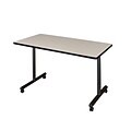 Regency 48-inch Wood & Metal Rectangular Training Table, Maple