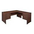 Regency Sandia L-Desk with Peds, Java