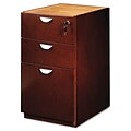Mayline® Mira Series 15 Box/Box/File Credenza Pedestal; 3-Drawer; Medium Cherry