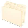 Pendaflex EarthWise Recycled File Folder, 1/3-Cut Tab, Legal Size, Assorted, 100/Box (76520)