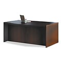Safco Aberdeen Collection in Mocha, Bowfront Desk Shell