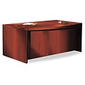 Safco Aberdeen Collection in Cherry, Bowfront Desk Shell