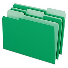 Pendaflex® Colored File Folders, Legal, Bright Green, 100/Box (1531/3BGR)