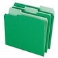 Pendaflex® Colored File Folders, Letter, Green/Light Green, 100/Box (1521/3BGR)