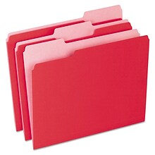 Pendaflex® Colored File Folders, Letter, Red, 100/Box (1521/3RED)