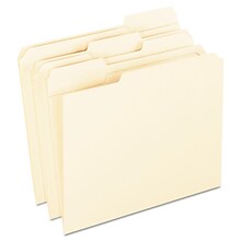 Pendaflex File Folder, 3 Tab, Letter Size, Manila, 100/Box (PFX R752 1/3)