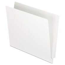 Pendaflex Reinforced End Tab File Folder, Straight Cut, Letter Size, White, 100/Box (PFX H110DW)