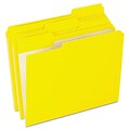 Esselte Reinforced Top File Folder, 1/3 Tab Cut, Yellow, LETTER-size Holds 8 1/2 x 11, 100/Bx