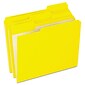 Esselte Reinforced Top File Folder, 1/3 Tab Cut, Yellow, LETTER-size Holds 8 1/2" x 11", 100/Bx