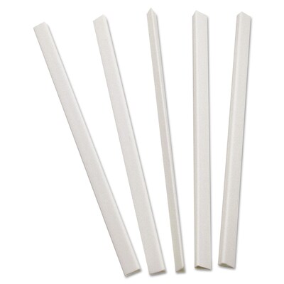 C-Line® Slide 'N Grip Binding Bars, White, 100/Box (34447)