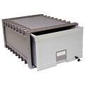 Storex Plastic Archive Storage Drawer, Gray/Granite (61401U01C)