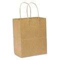Duro Bag Tempo Gift Bags, 8 x 10 1/4 x 10 1/4, Kraft Brown, 250/Carton (BAG KSHP8451025C)