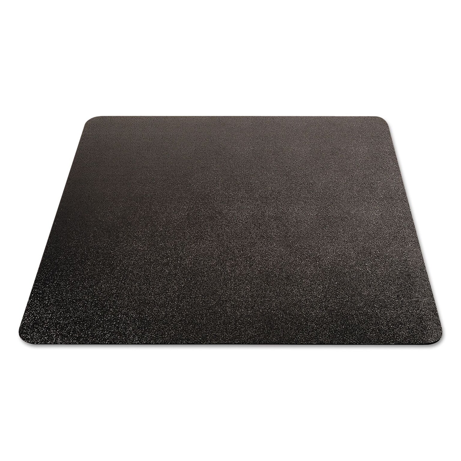 Deflect-O EconoMat Carpet Chair Mat, 46 x 60, Low-Pile, Black (DEFCM11442FBLK)