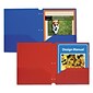 C-Line® Two-Pocket Heavyweight Poly Portfolio Folder with Three-Hole Punch, 25/Box, Blue (32935)