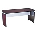 Mayline® Napoli 72 Wood Veneer Desk Top With Modesty Panel; Mahogany