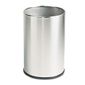 United Receptacle® Fire Safe Satin Stainless Steel Receptacles, Wastebasket, 5 Gallon