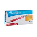 Paper Mate Retractable Gel Pen, 0.5 mm Fine, Red, Dozen