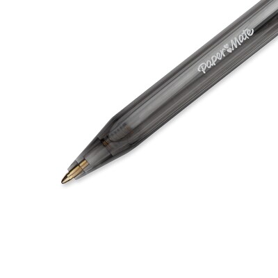 Paper Mate InkJoy 100RT Retractable Ballpoint Pen, Medium Point, Black Ink, Dozen (1803472)